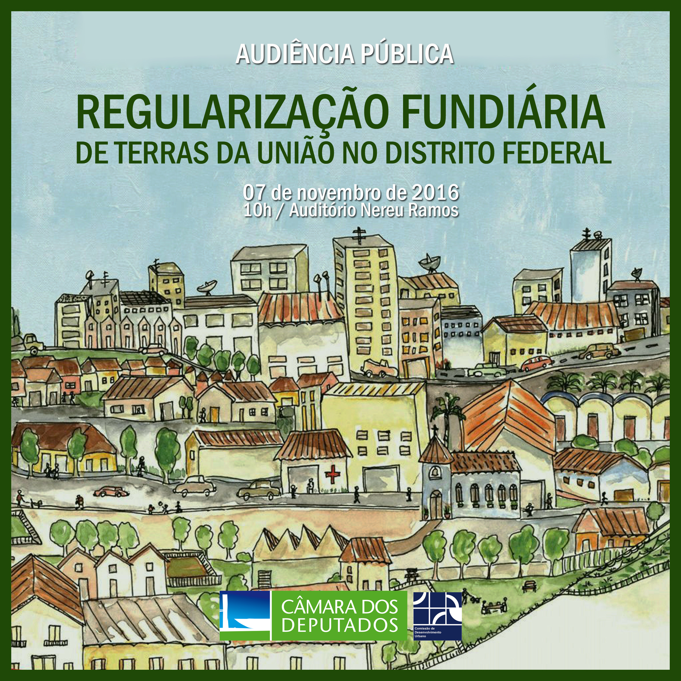 Regularização Fundiária será tema de Audiência Pública 