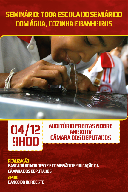 Seminário Toda Escola do Semiárido com Água, Cozinha e Banheiros