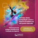 Comissão do Esporte anuncia vencedores do VII Concurso de Artigos Científicos