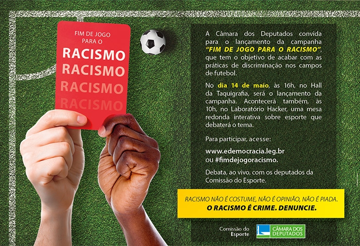 Comissão Do Esporte Da Câmara Lança Hoje Campanha Contra Racismo No Futebol 4109