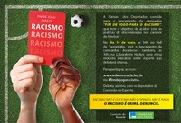 Comissão do Esporte da Câmara lança hoje campanha contra racismo no futebol