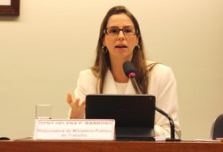 Procuradora do Ministério Público do Trabalho, Dra. Geny Helena Fernandes Barroso