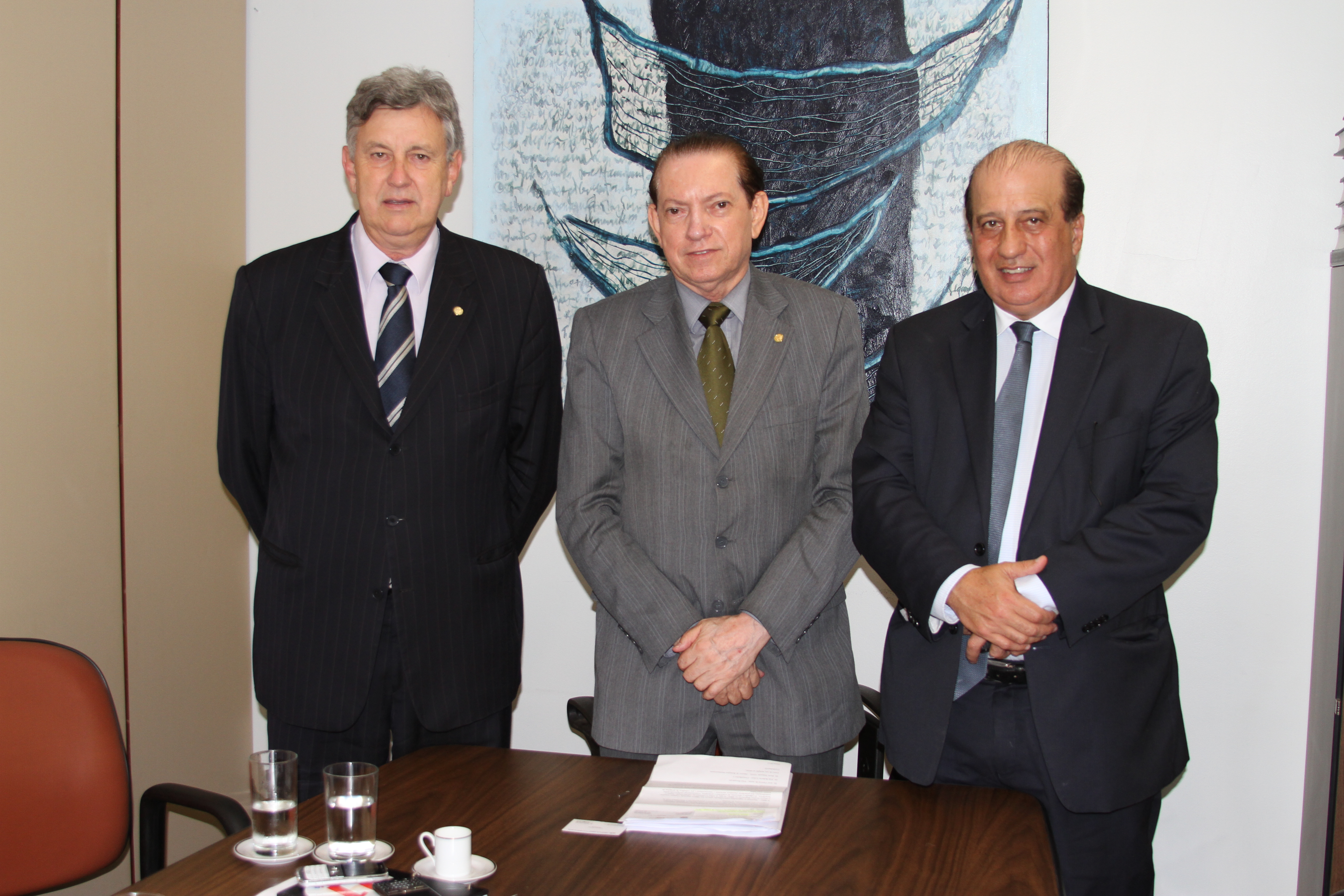 Presidente do TCU faz visita à Comissão de Fiscalização e Controle.