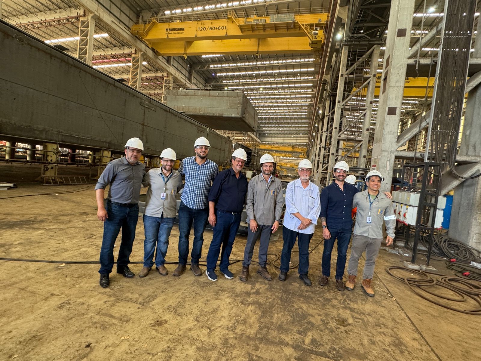 UFBA e Estaleiro Enseada recebem membros da CFFC em visitas técnicas