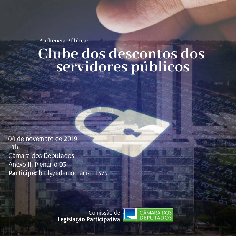 CLP debaterá o Clube de Descontos dos Servidores Públicos 