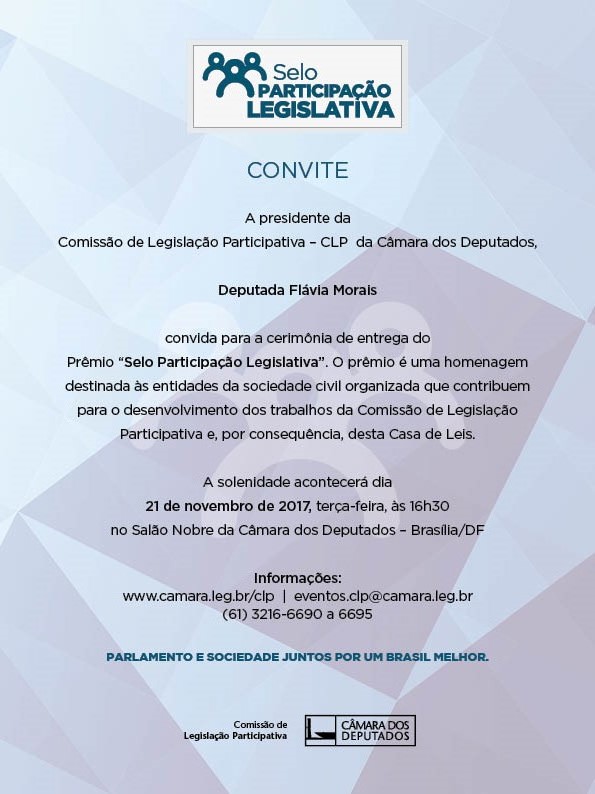 Prêmio “Selo Participação Legislativa”