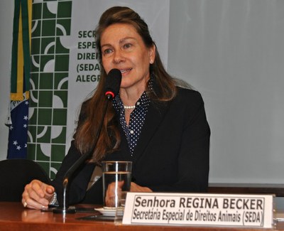 Regina Becker, Secretária Especial de Direito dos Animais (Seda) da Prefeitura Municipal de Porto Alegre, no Rio Grande do Sul.