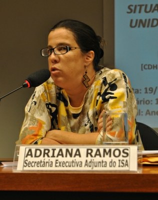 Adriana Ramos, Secretária- Executiva Adjunta do ISA - Instituto Socioambiental.