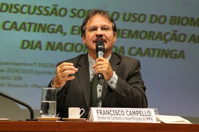 Francisco Campelo, Diretor de Combate à Desertificação do Ministério do Meio Ambiente defendeu o desenvolvimento das práticas agrícolas aliadas com técnicas tradicionais.