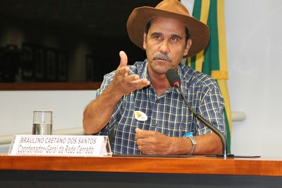 Braulino Caetano dos Santos, Coordenador-Geral da Rede Cerrado, pediu mais políticas públicas para os povos tradicionais do Cerrado e da Caatinga.