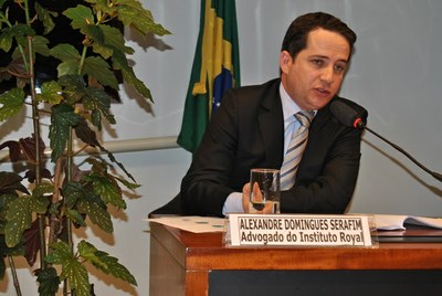 Alexandre Domingos Serafim, Advogado do Instituto Royal.