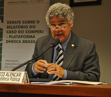 Audiência pública na Comissão de Meio Ambiente e Desenvovlimento dis Sustentável discute denúncias sobre o caso do COMPERJ.