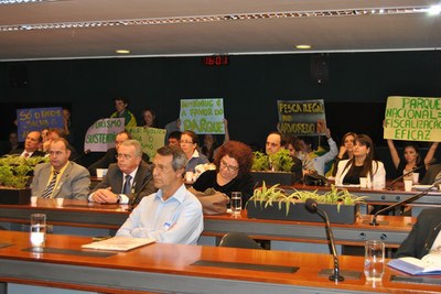 Durante o debate a sociedade civil se manifestou a favor da recategorização da Reserva Biológica Marinha do Arvoredo.