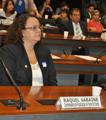 Raquel Sabaine, Coordenadora de Fiscalização de Fauna do Ibama, representante do Ministério do Meio Ambiente.