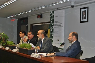 Presidente da CMADS, deputado Penna (PV/SP) participa da abertura do Seminário: 25 anos da Constituição Federal e a Proteção dos Ecossistemas Marinhos e Costerios