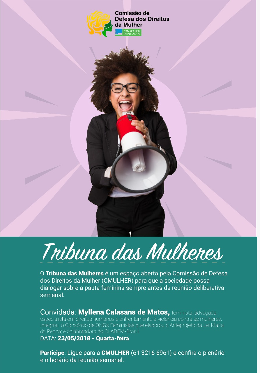 Tribuna das Mulheres, a sua voz na Comissão, hoje, às 10h45, no plenário 15.
