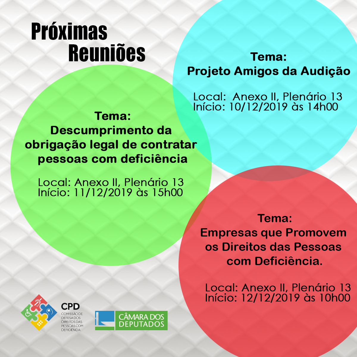 Comissão promove debates sobre a inclusão das pessoas com deficiência