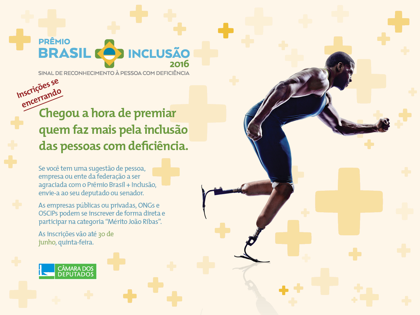 Últimos dias para inscrições no Prêmio Brasil Mais Inclusão 2016