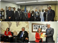 Comissão recebe visita de diplomatas africanos