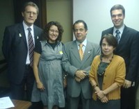 Deputado Leréia recebe membros do Sinditamaraty na Comissão de Relações Exteriores