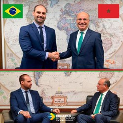 Eduardo Bolsonaro reconhece importância das relações com o Marrocos