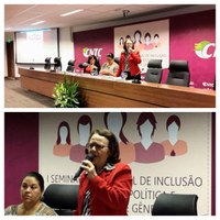Jô Moraes faz palestra sobre a participação das mulheres na política