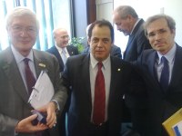 Parlamentares franceses visitam o presidente Carlos Leréia 