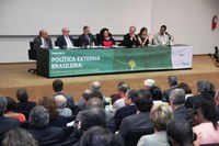 Presidenta Perpétua Almeida e ministro Antonio Patriota abrem o Seminário de Política Externa Brasileira