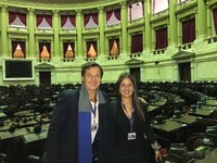 Presidente da CREDN discute relações bilaterais em visita ao Congresso argentino