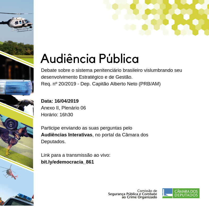 Comissão realizará nesta terça-feira, 16 de abril, Reunião Deliberativa e Audiência Pública 