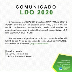 Comunicado LDO 2020