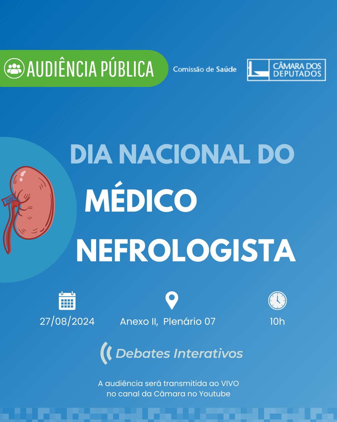 Audiência pública debate criação do Dia do Médico Nefrologista