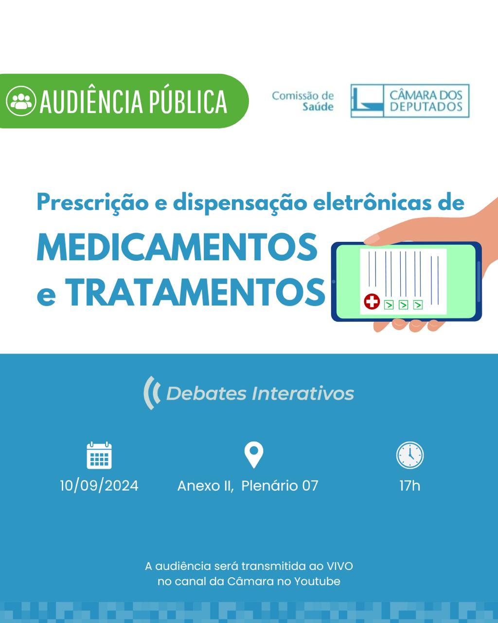 Comissão de Saúde debate prescrição e dispensação eletrônicas de medicamentos