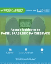 Comissão de Saúde realiza debate sobre Agenda Legislativa do Painel Brasileiro da Obesidade