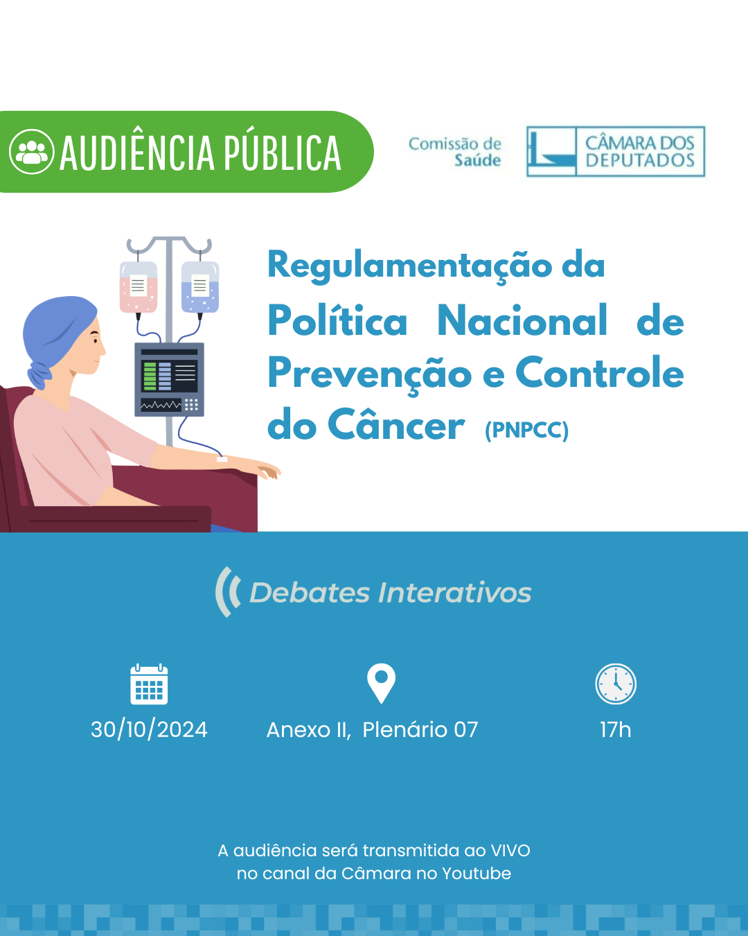 Comissão debate Política Nacional de Prevenção e Controle do Câncer 