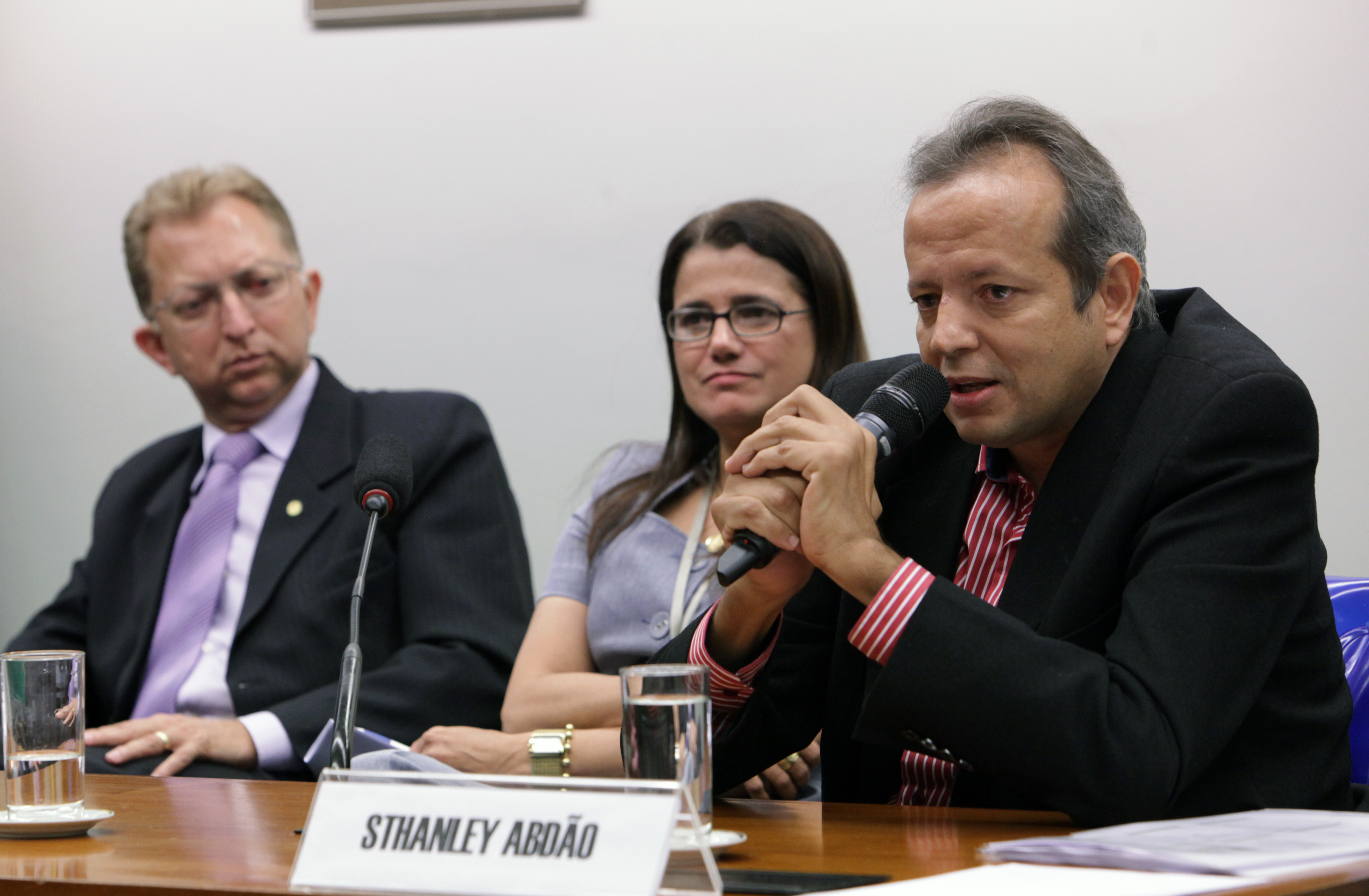 Sthanley Abdão trouxe sua experiência de ser portador de ELA | Foto: Antonio Araujo/ Câmara dos Deputados