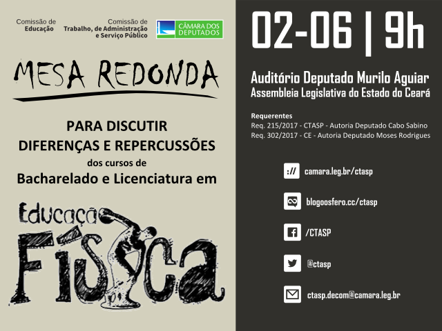 Cursos de Bacharelado e Licenciatura em Educação Física serão discutidos em Mesa redonda no Ceará