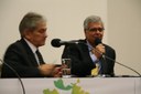 Deputado Eugênio Rabelo e Caio Luiz de Carvalho em palestra no XII CBRATUR