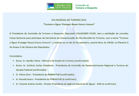 Cerimônia de Comemoração do Dia Mundial do Turismo