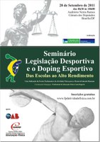 Comissão discutirá a legislação desportiva e o doping