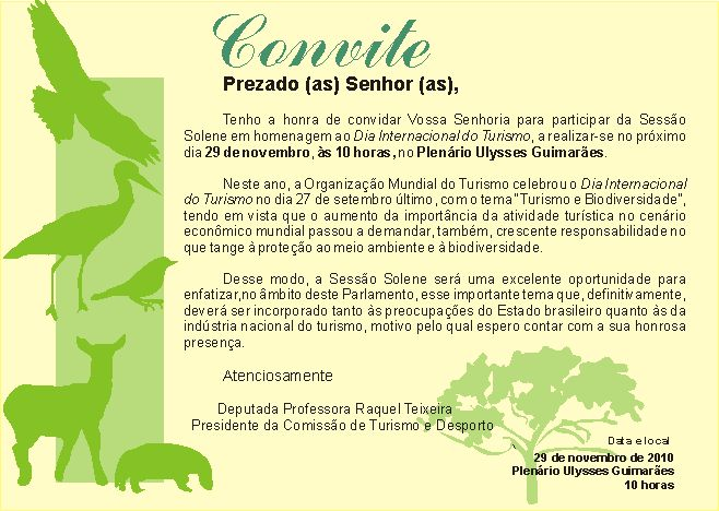 Sessão solene homenageia o Dia Mundial do Turismo