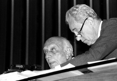 Ulysses com Paulo Afonso, ex-Secretário-Geral da Mesa da Câmara dos Deputados