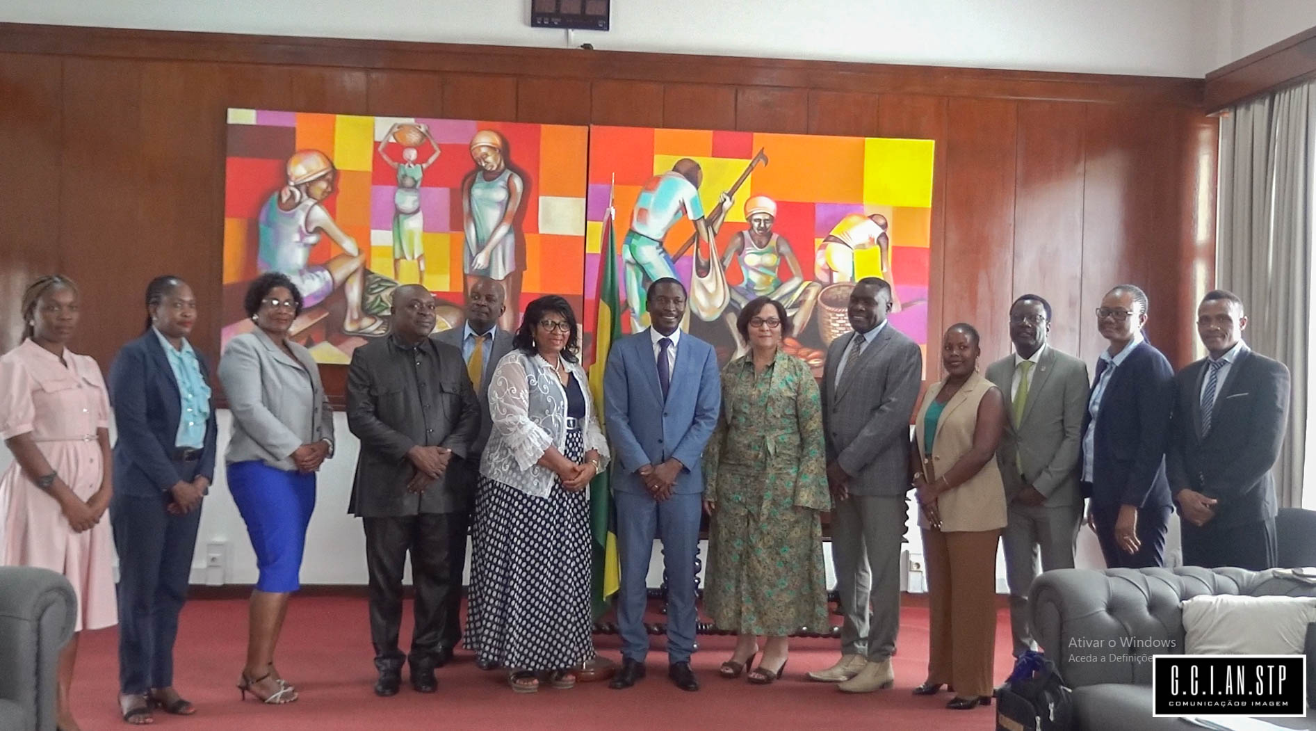 SECRETÁRIA DA ASSEMBLEIA NACIONAL DA REPÚBLICA DA NAMÍBIA ESTÁ DE VISITA AO PARLAMENTO SÃO-TOMENSE