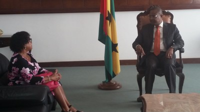 Audiência com a Encarregada de Negócios de Cabo Verde