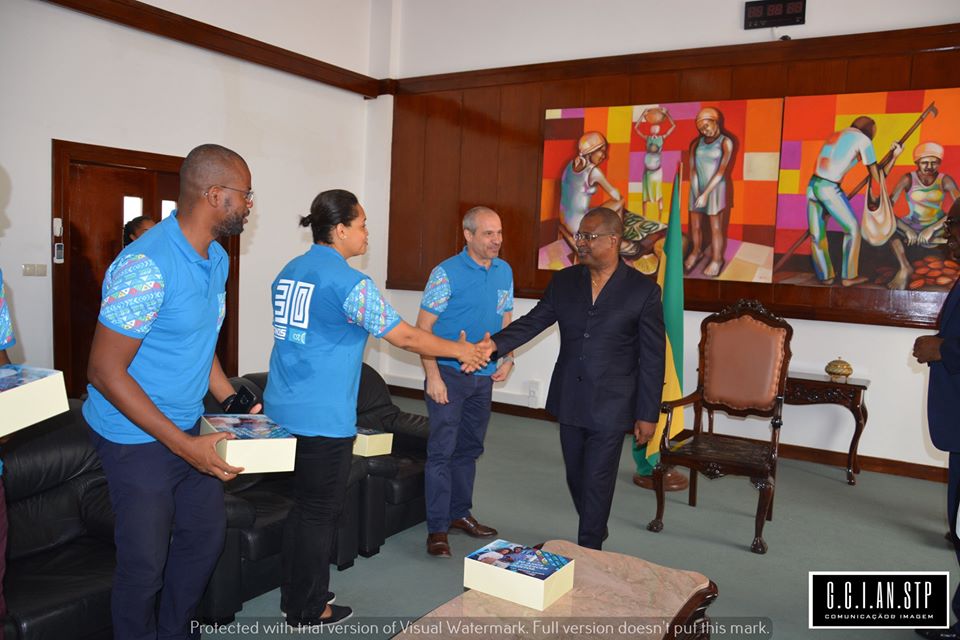  Administrador Delegado da CST, Jorge Sousa Frazão recebido em Audiência pelo Presidente da Assembleia Nacional,Delfim Santiago das Neves.